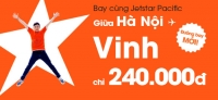 Giá vé cực rẻ Hà Nội - Vinh: 240k